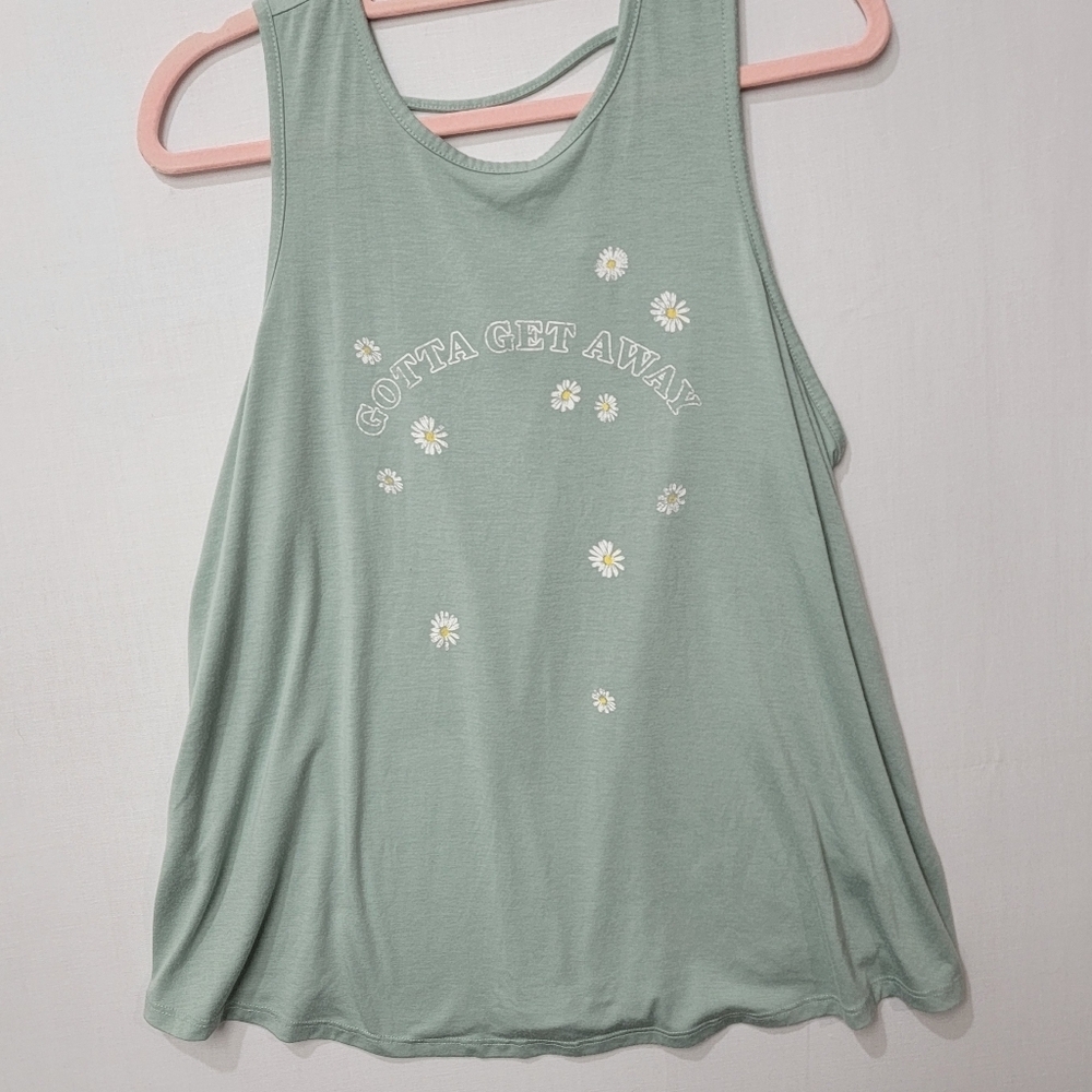 Women's Maurices Tank top - sleeveless green v-neck size 0X